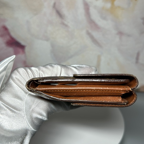 07 Louis Vuitton Monogram Porto Monevier Cardi Double Hook Trifold Wallet Unisex - Picture 14 of 17